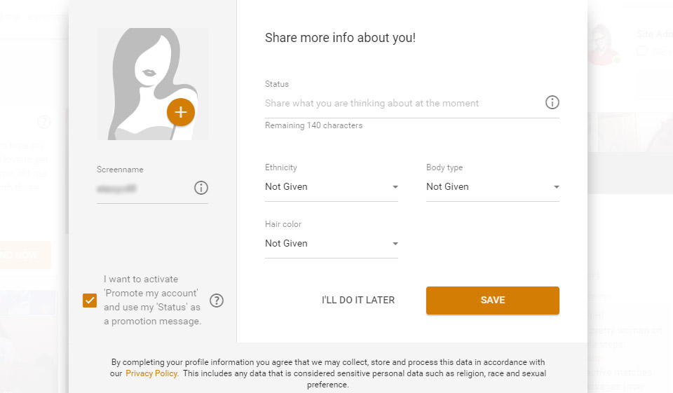 Ebonyflirt.com Design & Usability