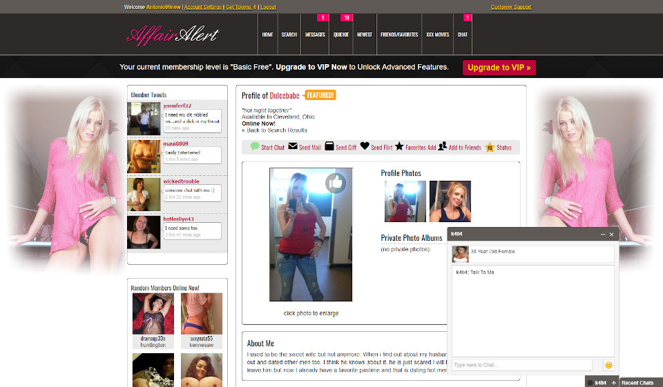 Design und Benutzerfreundlichkeit von Affair Alert