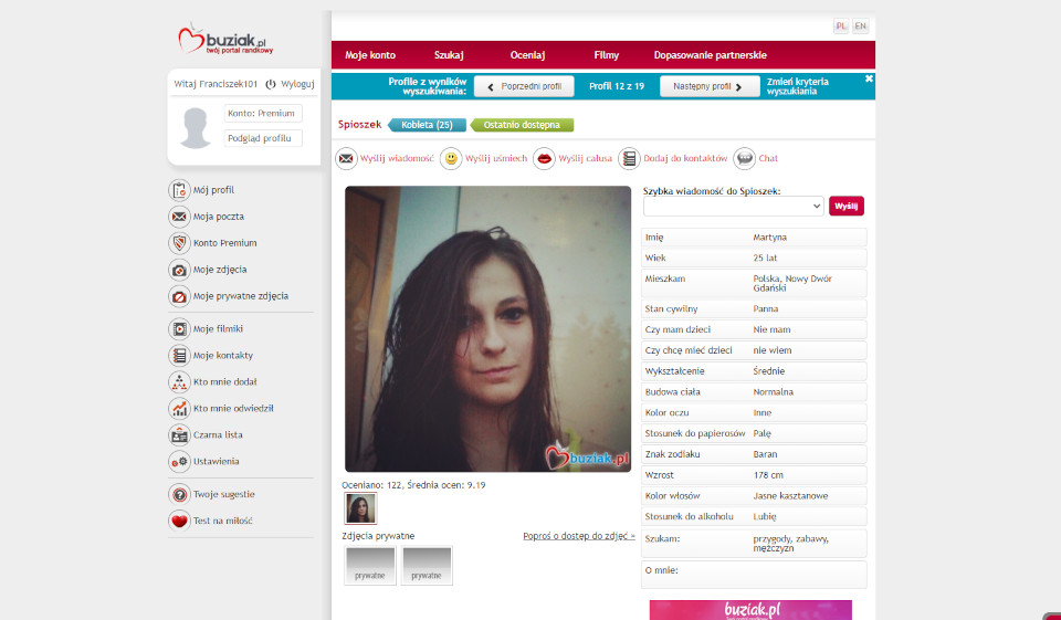 Projekt i użyteczność Buziak.pl