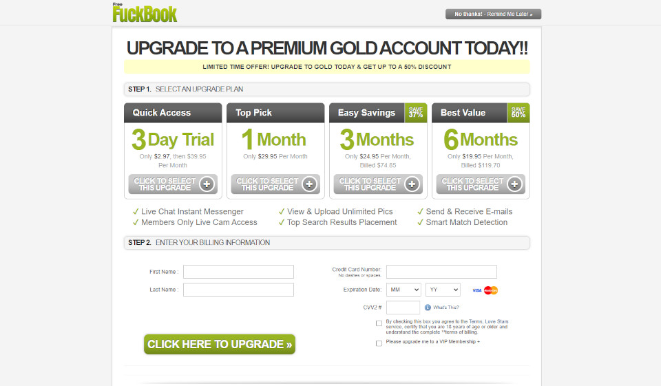 Free Lifetime Fuckbook Coupons