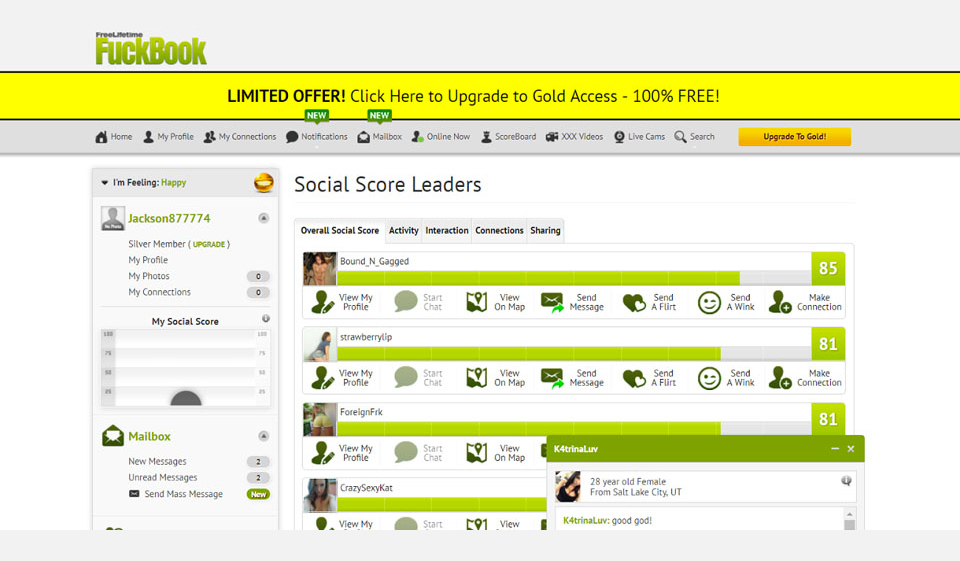 Free Lifetime Fuckbook Design and Usability