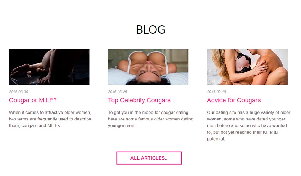 How Free Winks on Just Cougars Works?