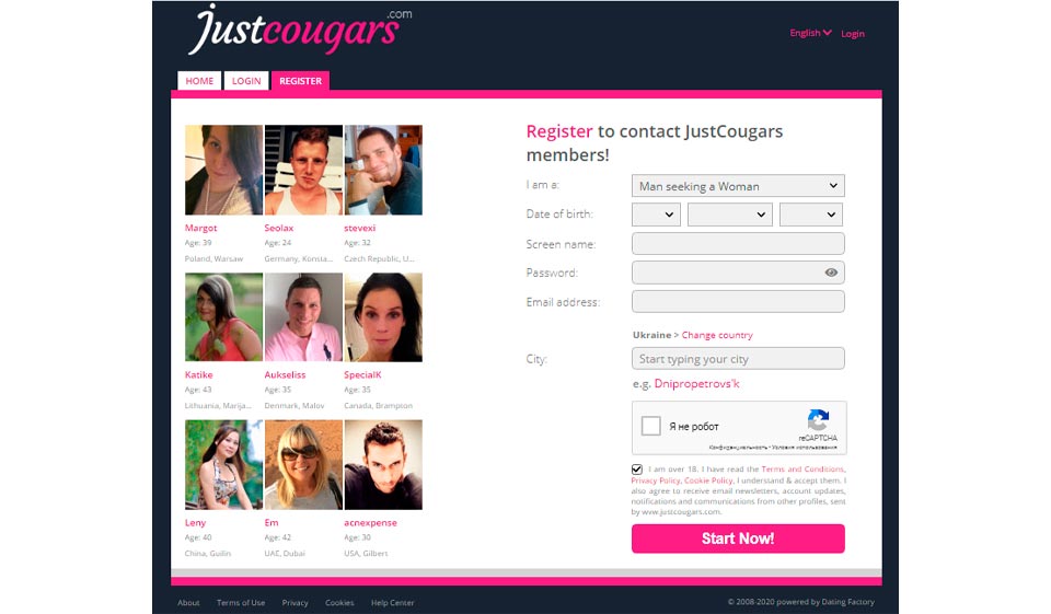 How to Sign Up at Just Cougars?