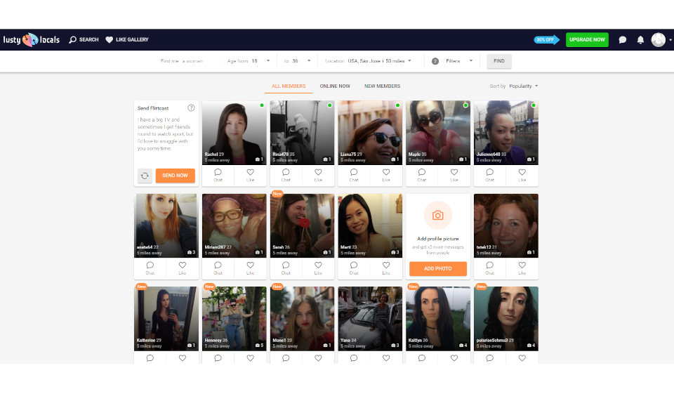 How does Lusty Locals Work?