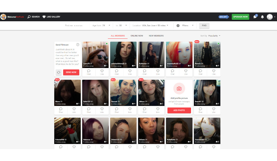How to Start Contact at MaturesForFuck
