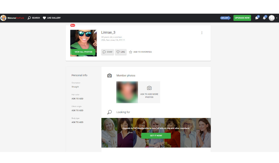 Mobile App of MaturesForFuck