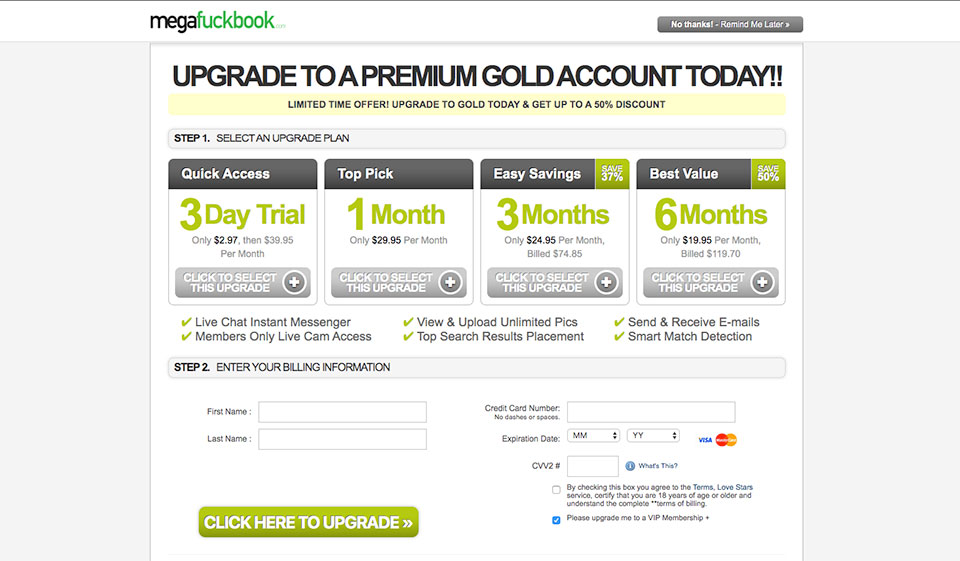 MegaFuckBook Coupons