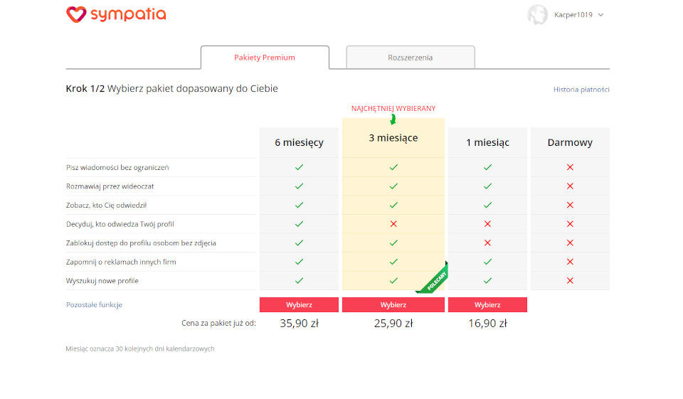 Jak usunąć konto Sympatia.pl?