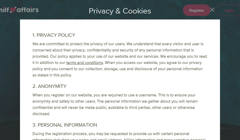 MilfAffairs'in Doğrulanması ve Güvenliği