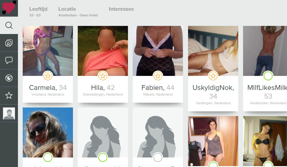 MilfAffairs'deki Profiller