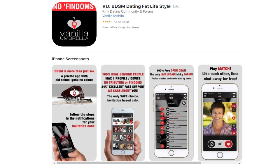 Vanilla Paraply mobilapp