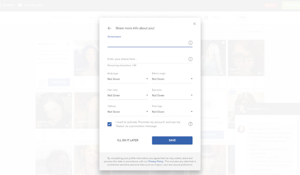 What Type of Dating Does FlirtyMature Offer?