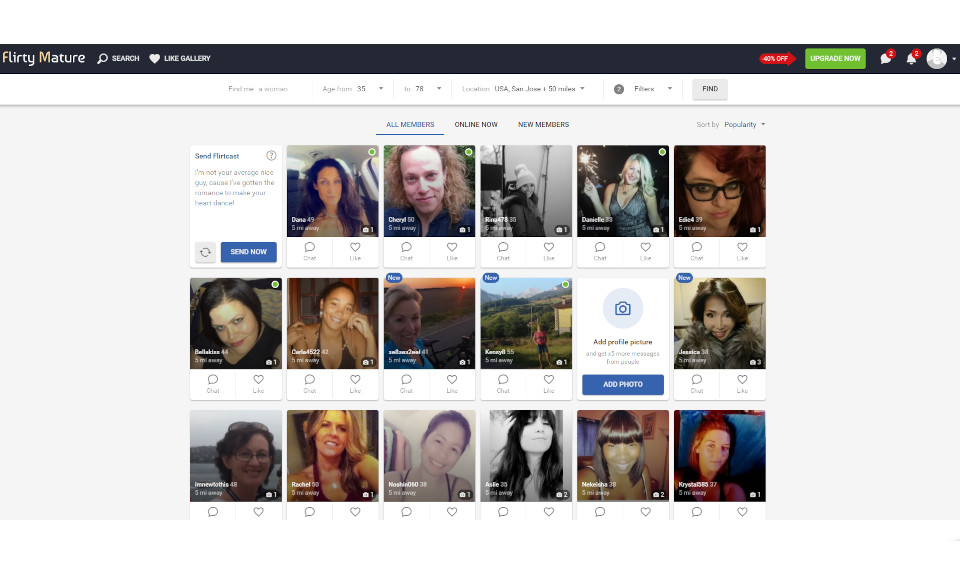 How Does FlirtyMature Work?