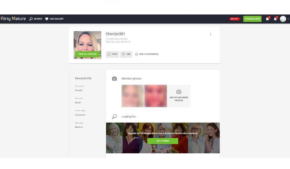 Registration Process on FlirtyMature