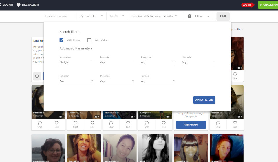 Design and Usability of FlirtyMature
