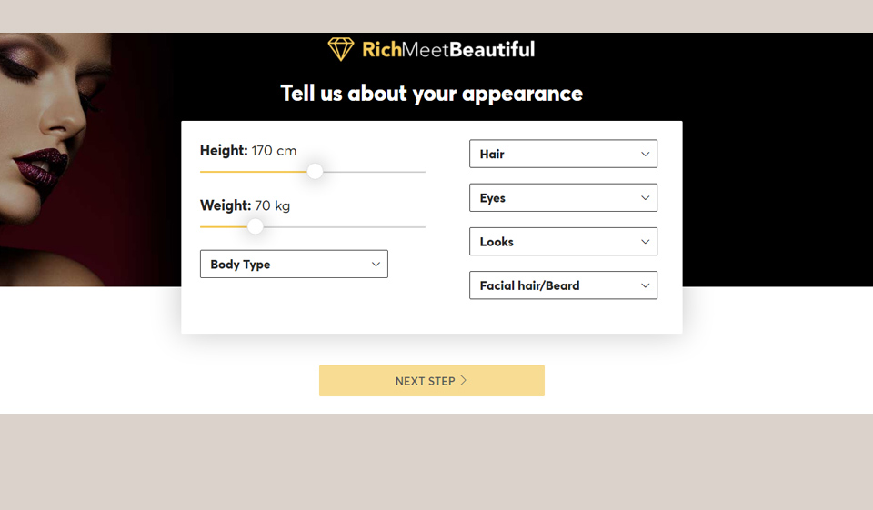 Registrarse en Rich Meet Beautiful