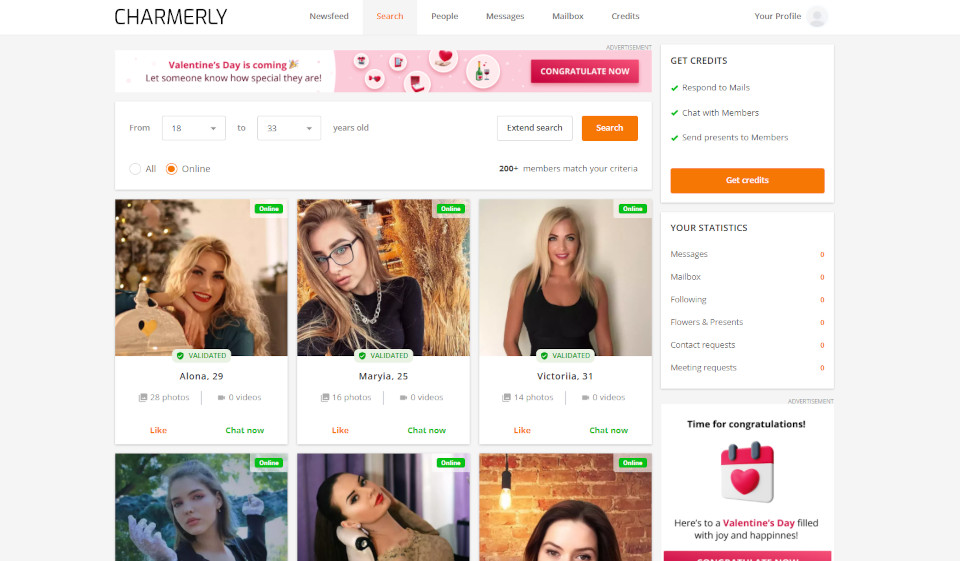 Search & Profile Quality Charmely