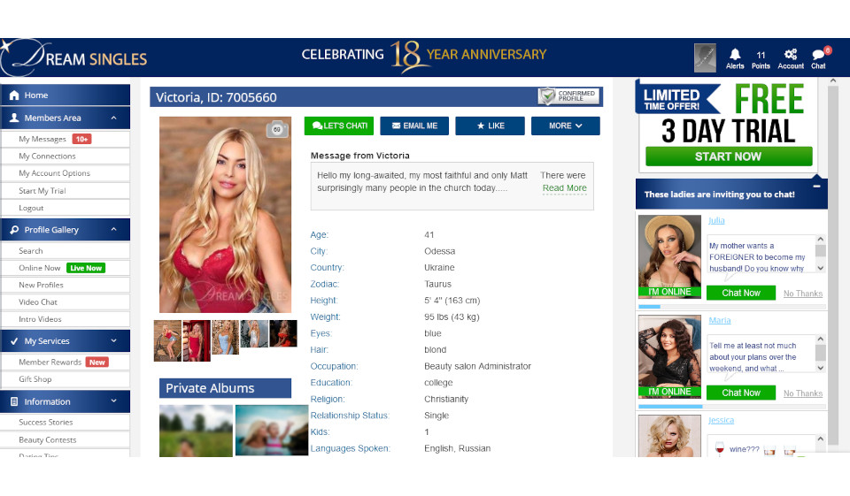 Interface Dream Singles