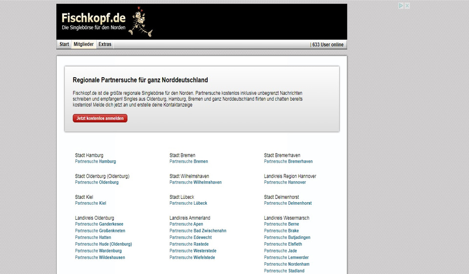 Rund um die Dating-Seite Fischkopf