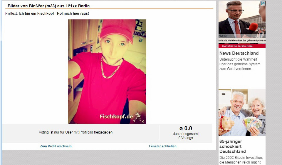 Profilsuchen & Qualität von Fischkopf