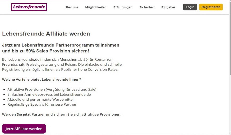 Quels sont les modes de paiement disponibles sur Lebensfreunde ?