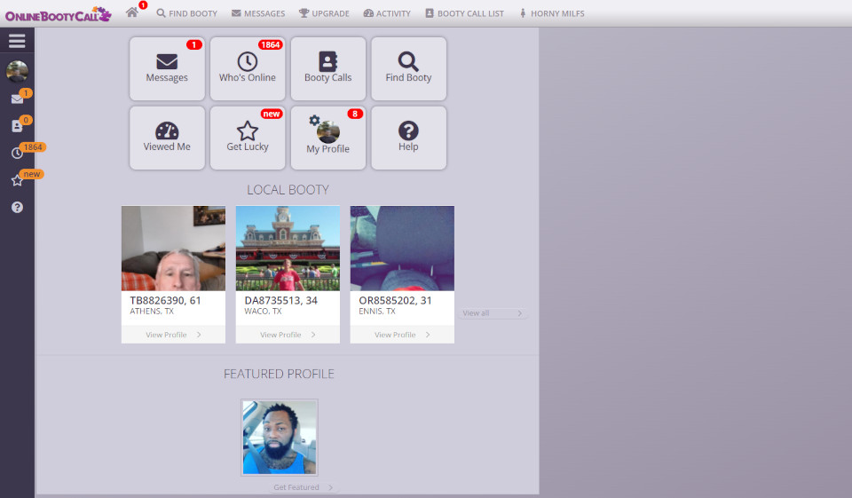 Interface OnlineBootyCall