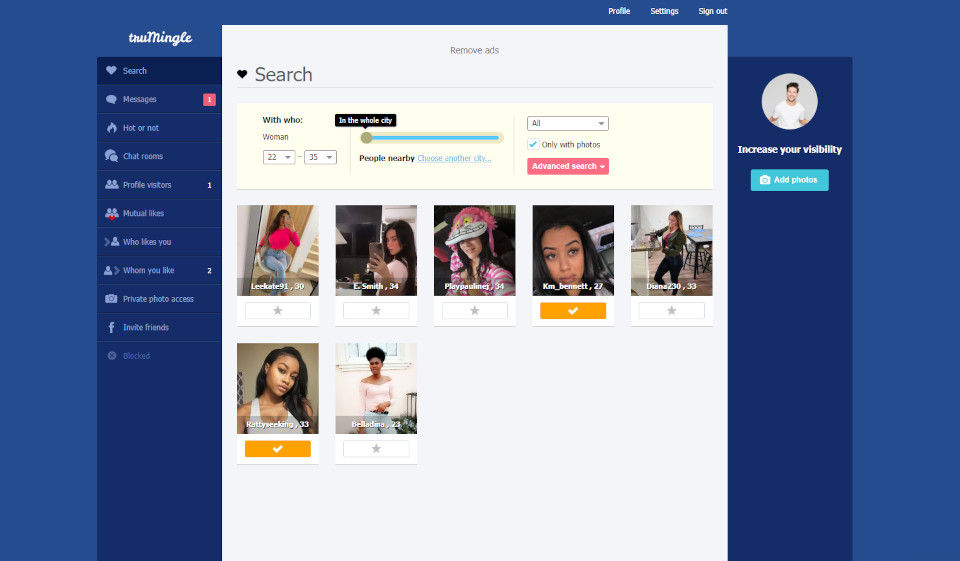 Search & Profile Quality TruMingle