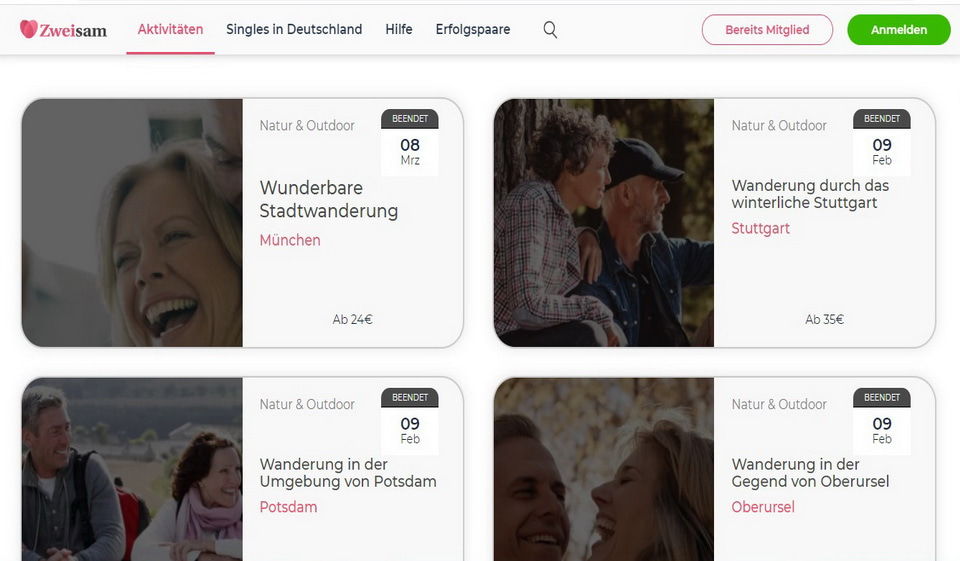 Jak jsem pozván na aktivity v Zweisam de?