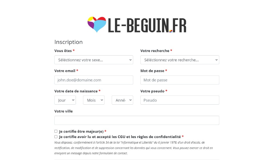 Le Béguin Inscription